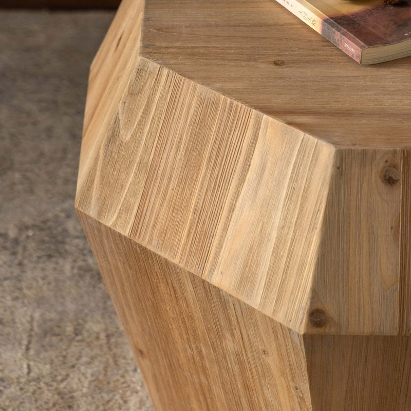 Table basse octogonale en bois 31,50 po Nalia