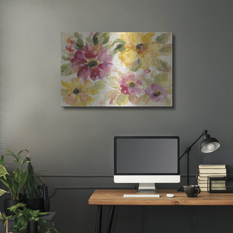 «Floral Radiance» par Silvia Vassileva, H 24 po x l 36 po