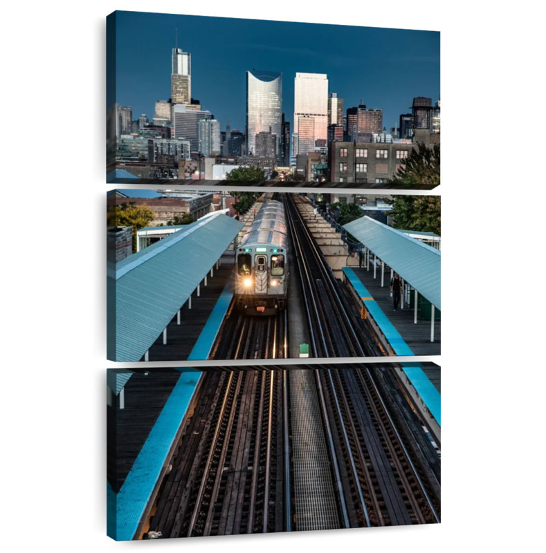 Lilie Chicago Subway Train, 38" H x 24" W