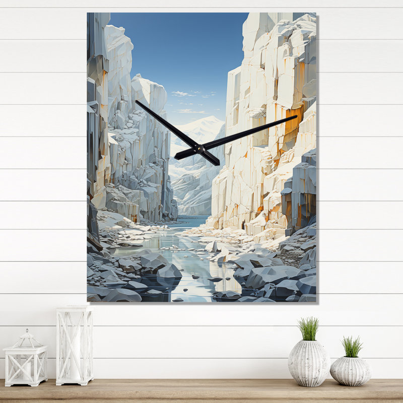 Bufard - Horloge murale surdimensionnée Glacier, Grand