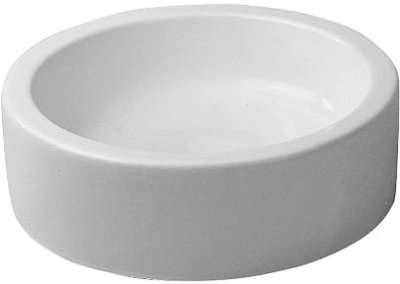 Lavabo de salle de bain circulaire en céramique avec trop-plein Starck 1