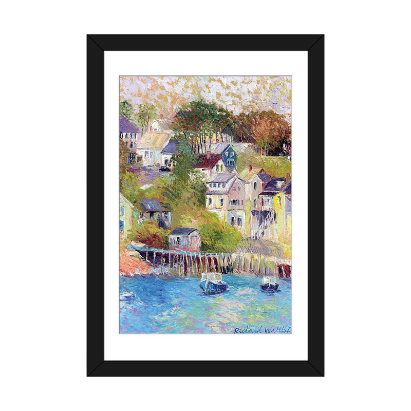 «Maine» par Richard Wallich - Gallery - Estampe numérique sur toile tendue, H 24 po x l 16 po x P 1 po, Blanc