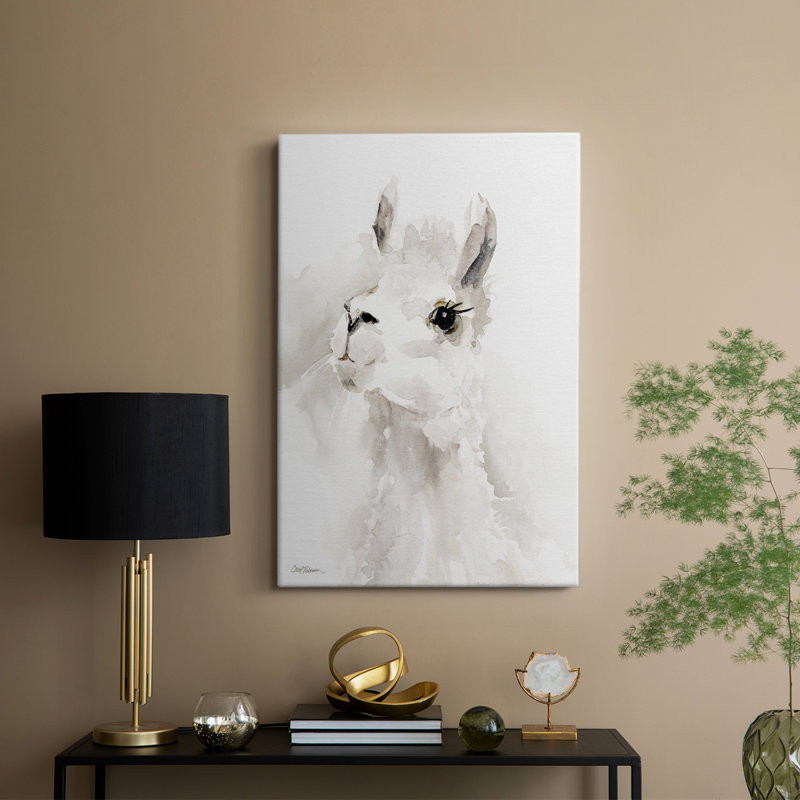 Sweet Llama II -Gallery Wrapped Cavas, H 12 po x l 8 po
