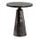 Strumm 20" Round Aluminum Black Nickel Pedestal Base Side Table