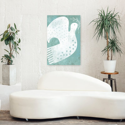 Art mural oiseau serein Peace Dove