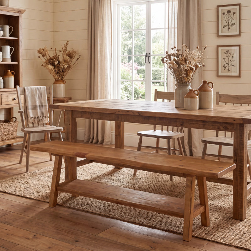 Solid Wood Storage Bench