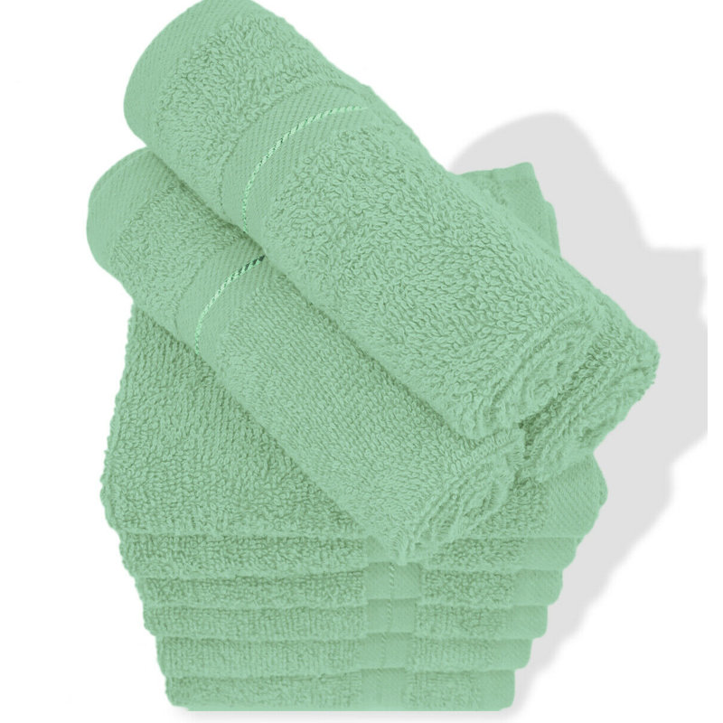 Casabella Luxury Face Towel, Seafoam