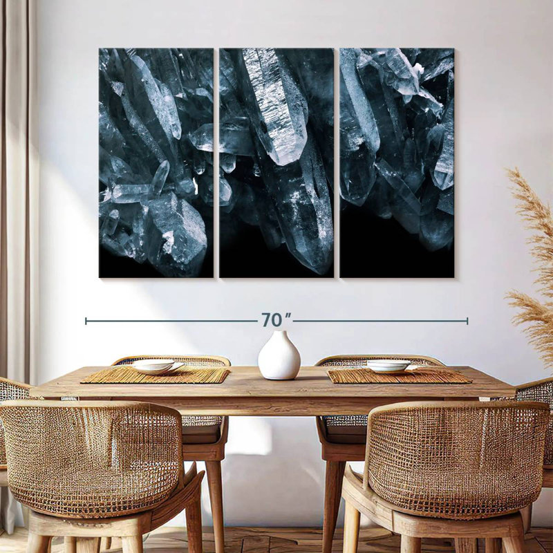 Alvord Raw Quartz Crystals, 42" H x 65" W