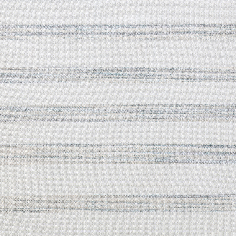 Gray Striped Coastal Fabric Shower Curtain