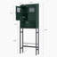 Armoire de rangement au-dessus de la toilette, rangement au-dessus de la toilette avec portes doubles et charnières douces-481099666