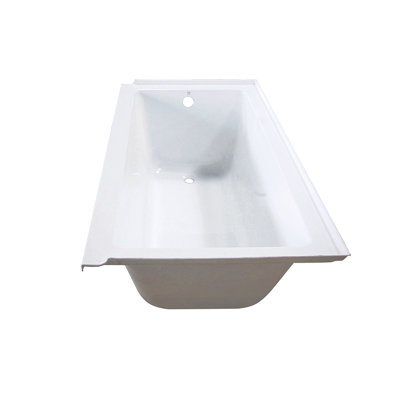Kingston Brass Aqua Eden 60-Inch Acrylic Rectangular Drop-In Tub
