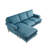 Elegance Suri Velvet Chaise Sofa For Living Room-64625177