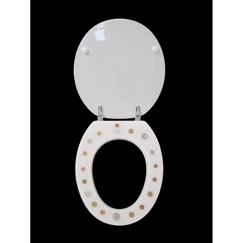 DM Coins Elongated Standard Toilet Seat