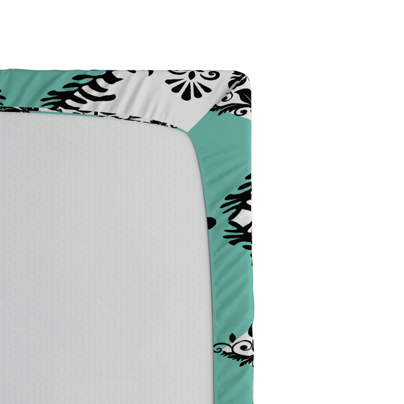 Microfiber Floral Fitted Sheet, Full Fitted Sheet