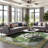 Machine Washable Non-Slip Green Oriental Area Rug-1683931767