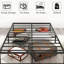 Structure de lit simple en métal de 16 pouces de taille simple TG, plateforme grand lit robuste, pas de sommier tapissier, bruit, fondation, rangement sous le lit pour lit de chambre à coucher,