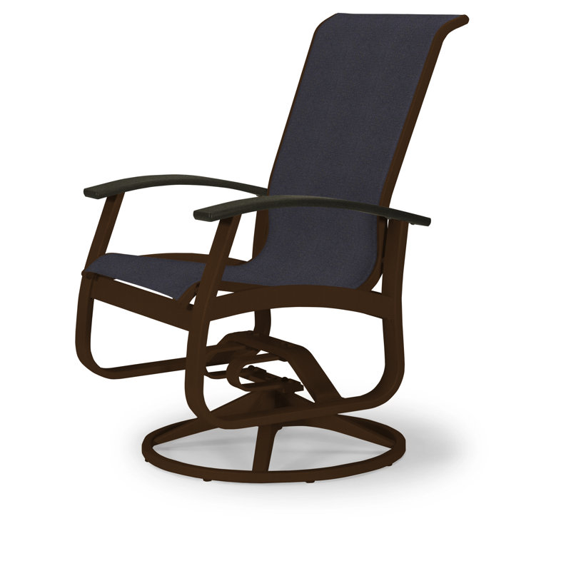 Chaise de patio pivotante Askar, Noir 5D Sunbrella®, Noir P70, Kona texturé
