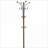 Coat Racks 73” Tall Chrome &amp; Wood Oak Finish | Oak | Wood