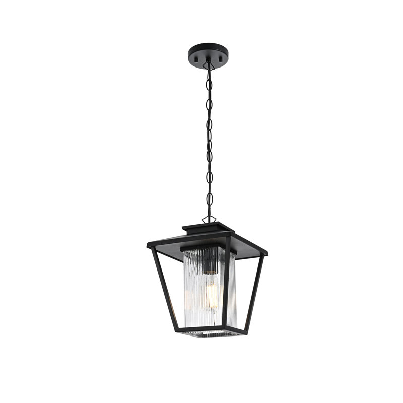 Luminaire suspendu extérieur noir Stiles Shannen