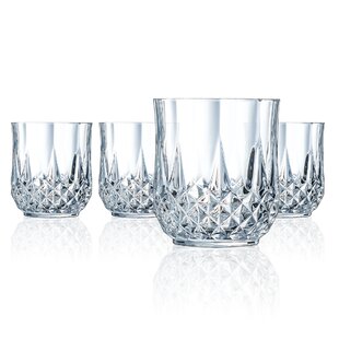Keltum Lead-Free Crystal Clear Water Glasses, Set of 2