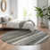 Premium Machine Washable Cerrito AMF589 Gray Runner Rug