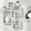 Étagère murale décorative en cubes entrecroisés