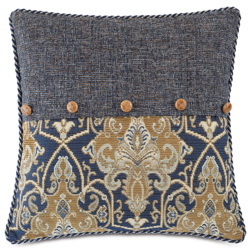 Arthur Buttons Throw Pillow, Polyester