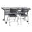 Training Rectangle Flip Top Training Table with Casters and Modesty Panel and Cable Management-48571102