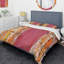 Glamour Composition of Red and Gold - Ensemble de housse de couette moderne Mid-Century - Microfibre de polyester-38757615