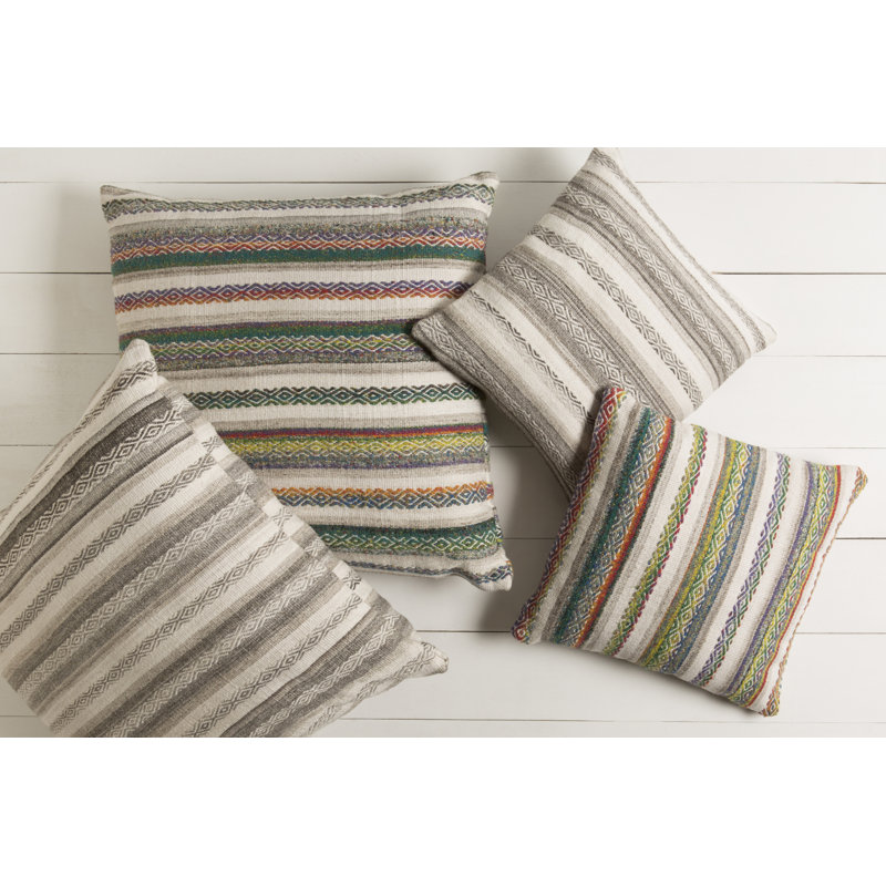 Coussin décoratif, Ivoire, Duvet, 18 po x 18 po