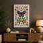 Ornamental Butterfly And Blooms Boho - Print-136730488-136730487