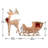 Reindeer and Santas Sleigh with LED Lights
