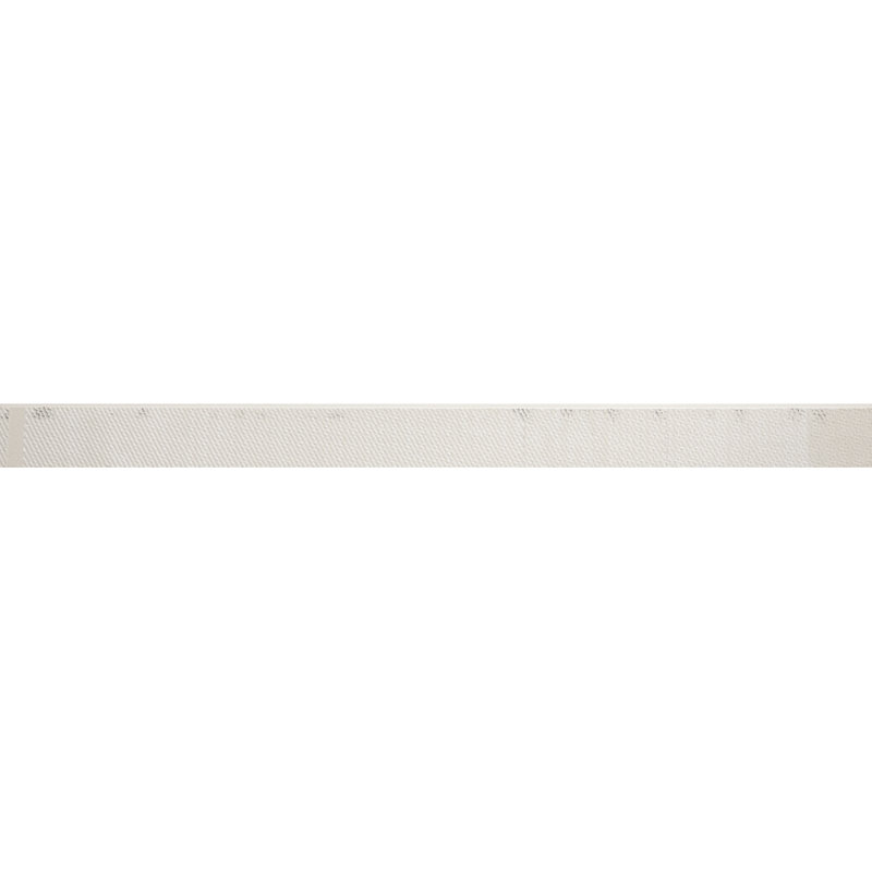Penthouse 2'' x 23.5'' Porcelain Bullnose Tile Trim, White Glossy