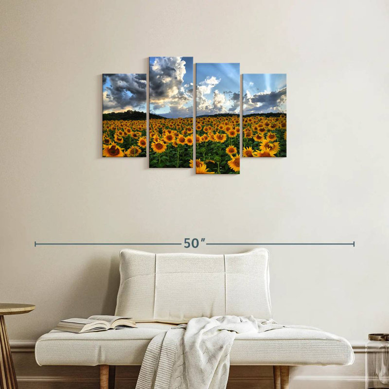 Champ de tournesols toscan Alvord, H 22 po x l 36 po