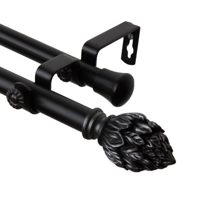 Tringle à rideaux double Leatherhead