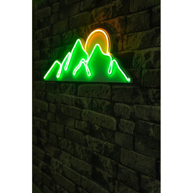 Flexible LED Neon Strip Lights (Green & Yellow), 8.3 x 24.4 x 0.8 inches | Waterproof IP67, 12V DC Power, 570 Lumens, On/Off Switch | Perfect for Home Decor, Parties, and Creative Lighting Solutions