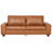 71.5" Vegan Leather Sofa with Wide Square Arms and Storage Pockets for Living Room Upholstered Couch-478038505