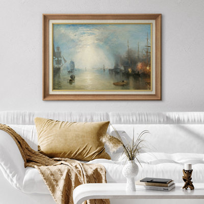 «Harbour Light», voilier, impression sur toile, impression sur toile encadrée.