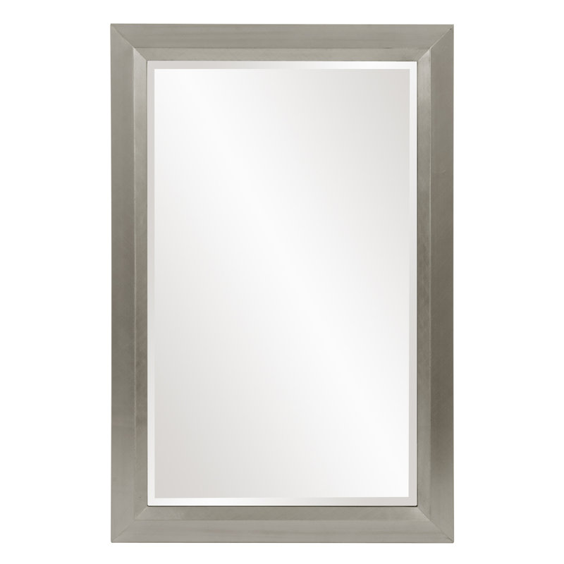 Buschwick Solid Wood Mirror, Nickel