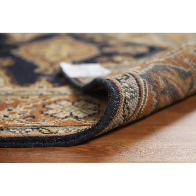 Tapis géométrique bleu marine Viss 6 x 9