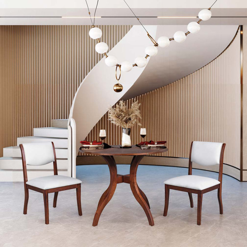 Ensemble de table de salle à manger pour deux personnes, Noyer