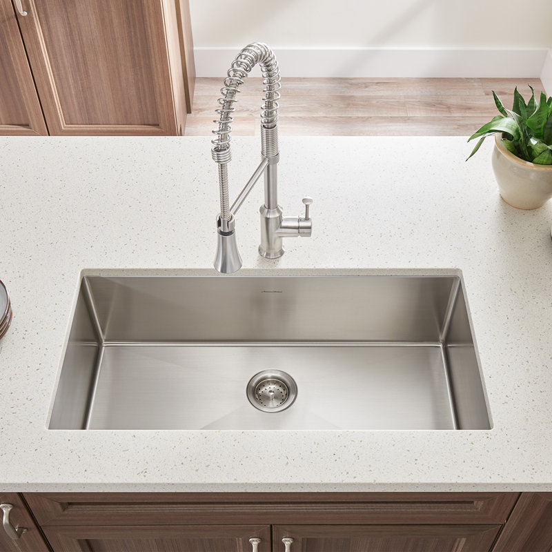 Robinet de cuisine à poignée simple pull down Pekoe, Acier inoxydable