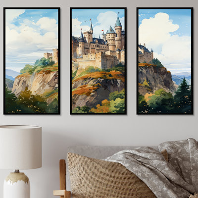 Ancient Castle In The Mountains Harmony - Castles Wall Art