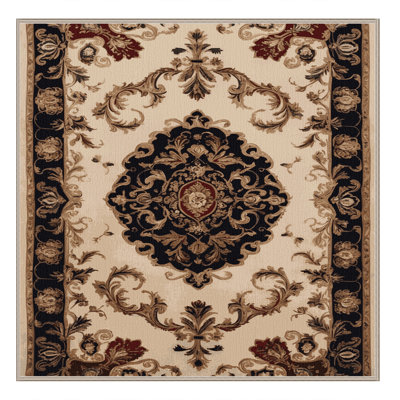 Tapis brun français lavable à la machine