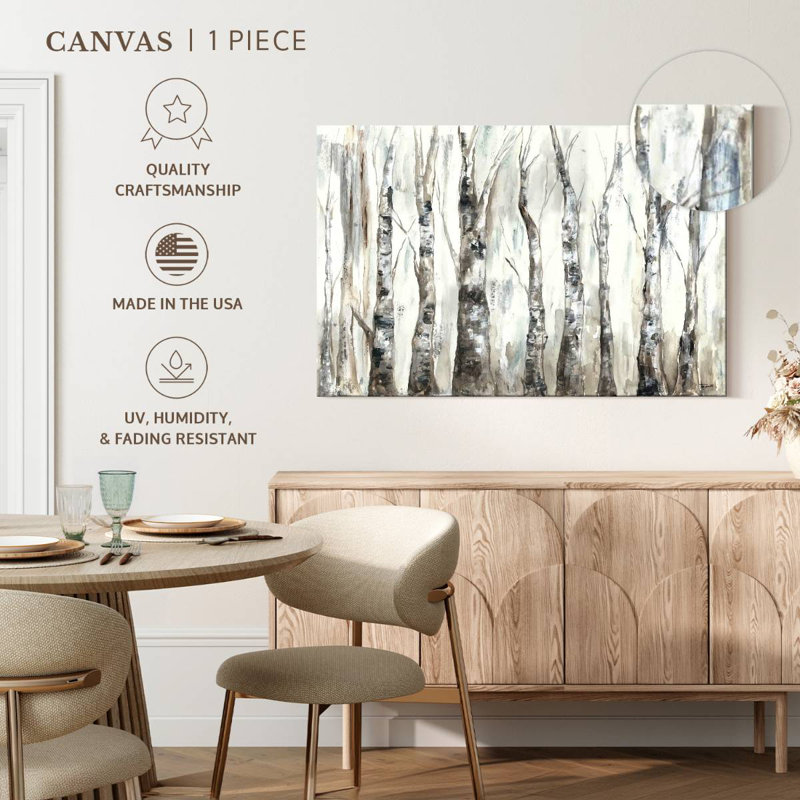 Troncs Alvord Winter Aspen neutre, H 34 po x l 51 po