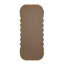 Miroir surdimensionné en bois 31,4 x 1,4 x 74 po avec cadre brun unique
