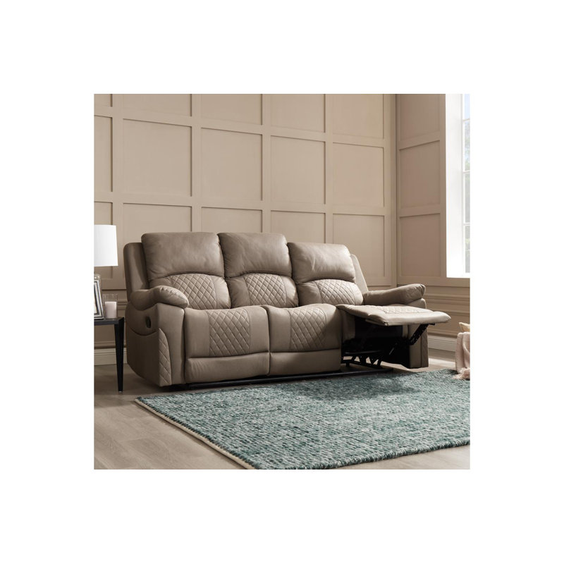 Hippolytus 3 Seater Reclining Sofa, Brown