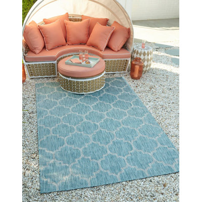 Annetrude Geometric Indoor / Outdoor Rug