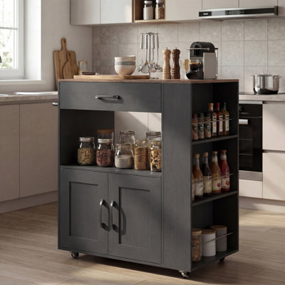 75 cm W Kitchen Cart with Top