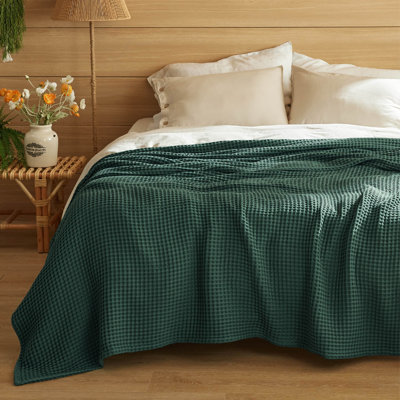 Couvre-lit 100% coton gaufré 239GSM